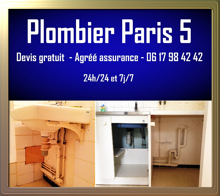 Dépannage de plomberie Paris 5ème