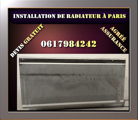 Installation de radiateur à Paris