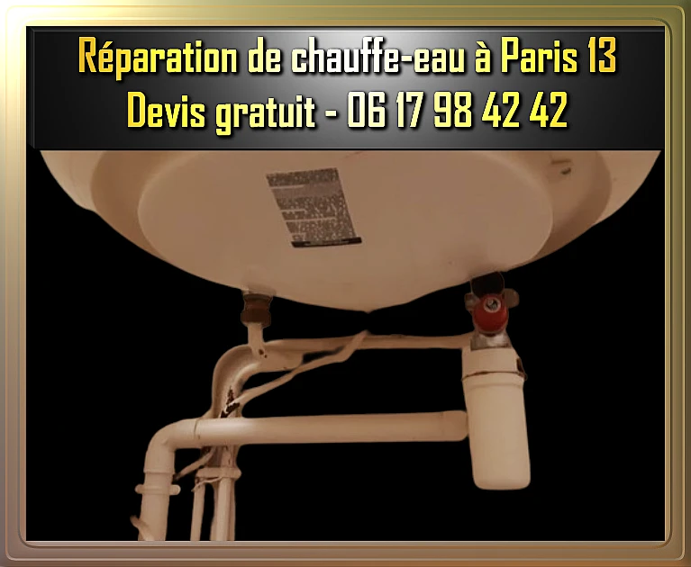 Réparation de chauffe-eau à Paris 13