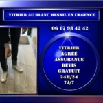 Vitrier au Blanc Mesnil en urgence